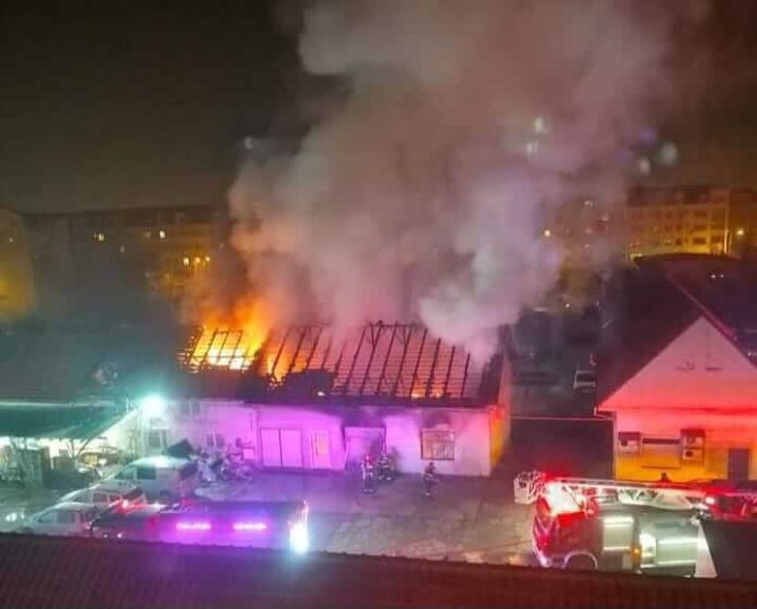 VIDEO. Incendiu de proporții la Timișoara, în Calea Girocului (1)