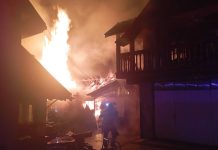 Incendiu într-o gospodărie din vestul țării, noaptea trecută (1)