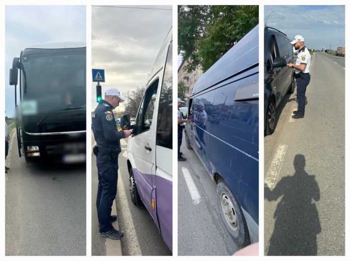 Marii transportatori, trași pe dreapta în Timiș. Acțiune cu peste 125 de amenzi