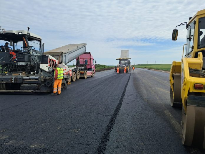 Noua legătură dintre drumul Timișoara - Arad și autostrada A1, la 60%. Șantierul va fi gata în august 2025