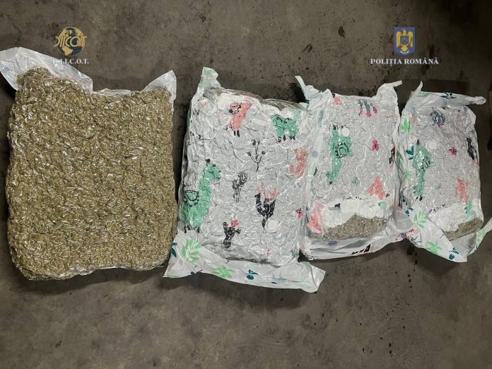 Traficanți de droguri, prinși cu un pachet de 20 de kilograme de canabis