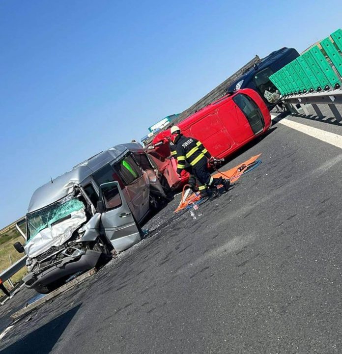 Accident în lanț pe A1, Timișoara – Lugoj