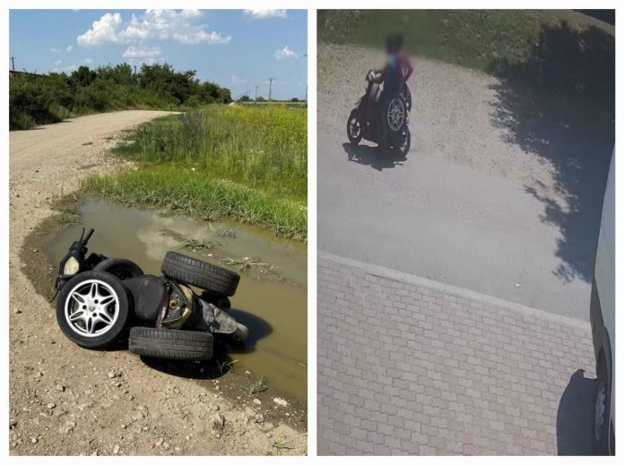 Doi tineri, după gratii pentru un set de roți