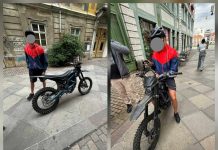 Băiat din Dumbrăvița, cu motocicleta neînmatriculată și fără permis, prin Piața Unirii