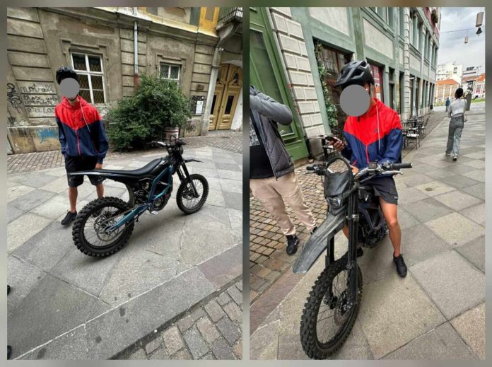 Băiat din Dumbrăvița, cu motocicleta neînmatriculată și fără permis, prin Piața Unirii