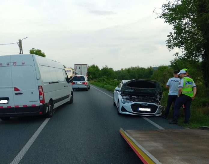 Dimineață cu accidente pe trei drumuri din vest. Traficul este afectat