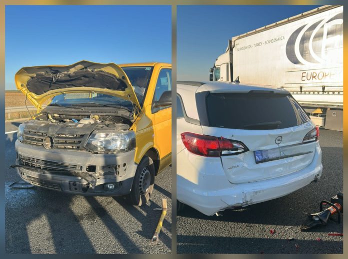 Carambol pe A6, în Timiș. O femeie a fost rănită