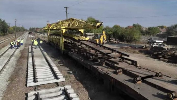VIDEO. Reparații pe ruta feroviară Timișoara - Sânnicolau Mare