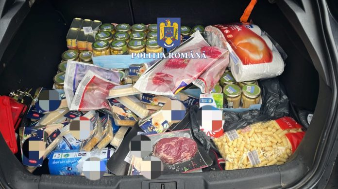 Furt de peste 5.000 de lei din supermarket. Și-a umplut portbagajul și a fugit