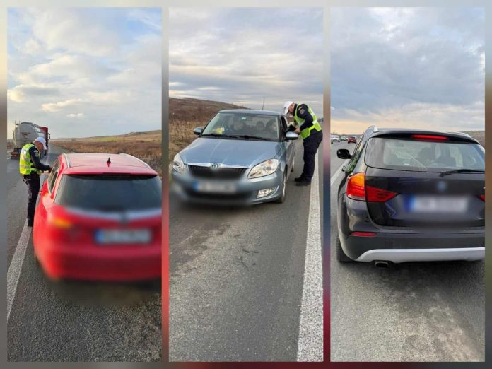 Razie pe DN6, în Timiș. Doi vitezomani au rămas fără permise pe tronsonul dintre Sânnicolau Mare și Timișoara