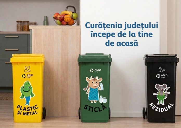 Curățenia județului începe de la tine de acasă. Ghid pentru colectarea separată a deșeurilor