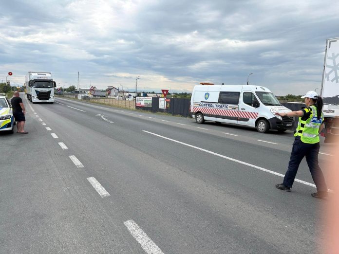 Razie cu peste 160 de amenzi pe DN6, în Timiș.