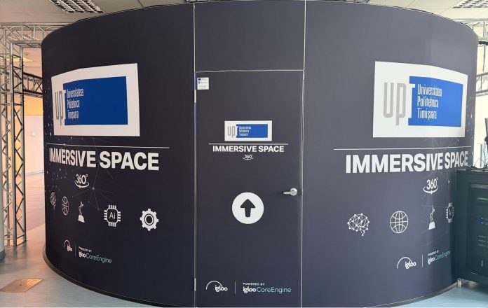 Universitatea Politehnica Timișoara a lansat primul spațiu de proiecție imersivă 360° din sistemul universitar românesc