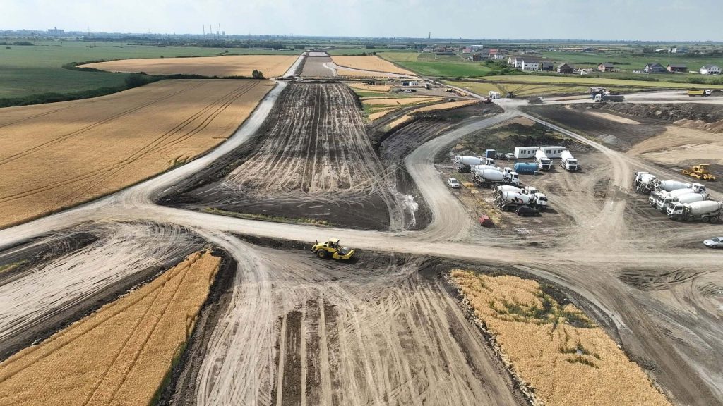 Centura de vest a Timișoarei, o lună de șantier cu progrese vizibile