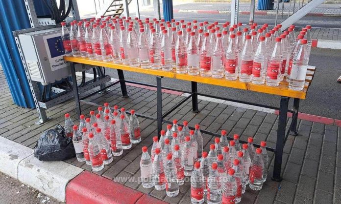 Contrabandă la frontieră peste 150 de litri de alcool au fost confiscați la Jimbolia