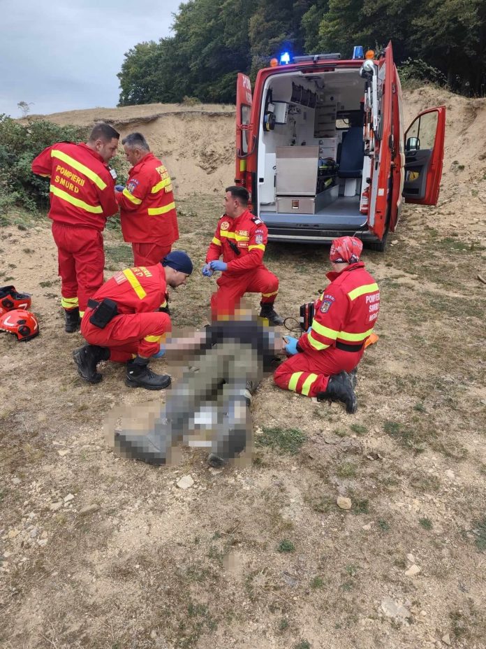Motociclist rănit grav într-un accident în vest. A pierdut controlul