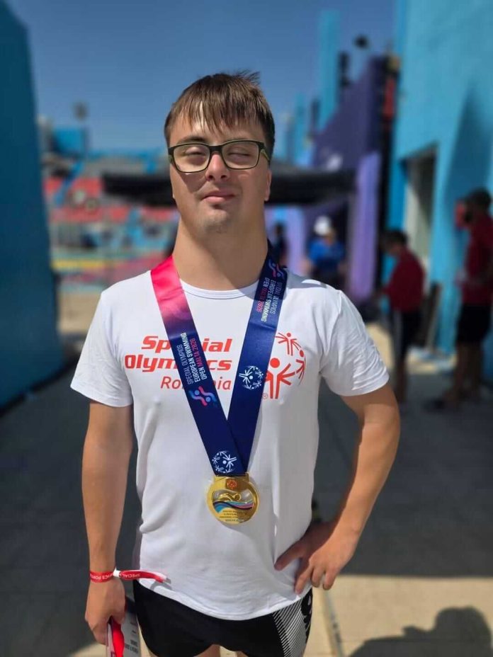 Timișoreanul Erick Sabău, sportiv cu sindromul Down, dublu campion european