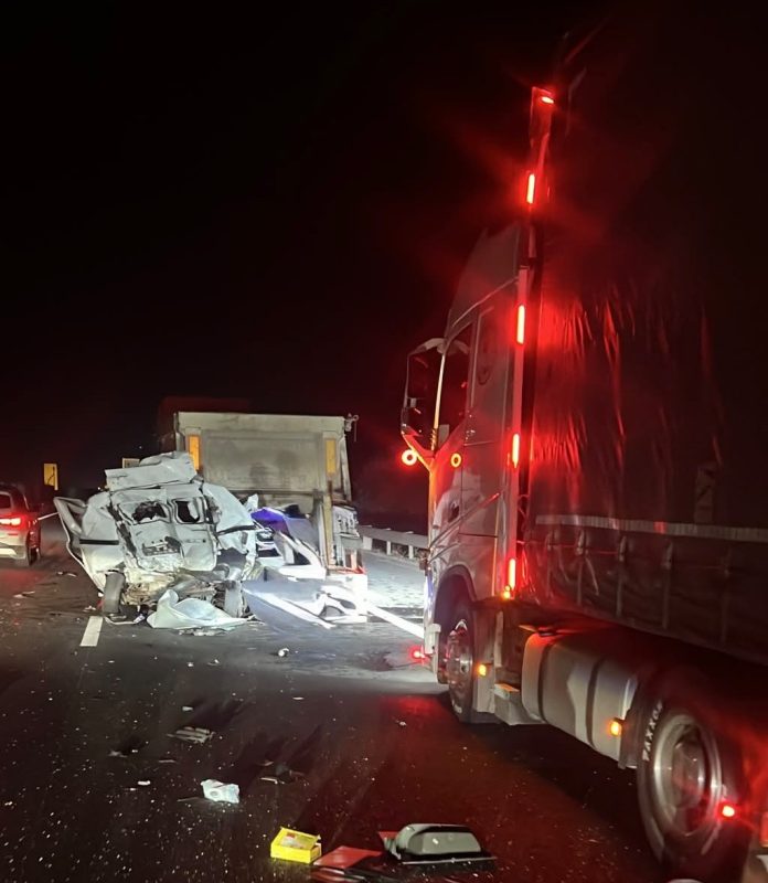 Accident în lanț pe autostrada A1, în Timiș, joi seară